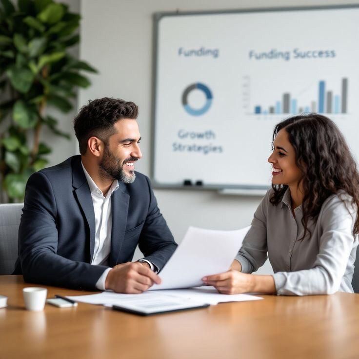 Team analysing financial scenarios during a workshop